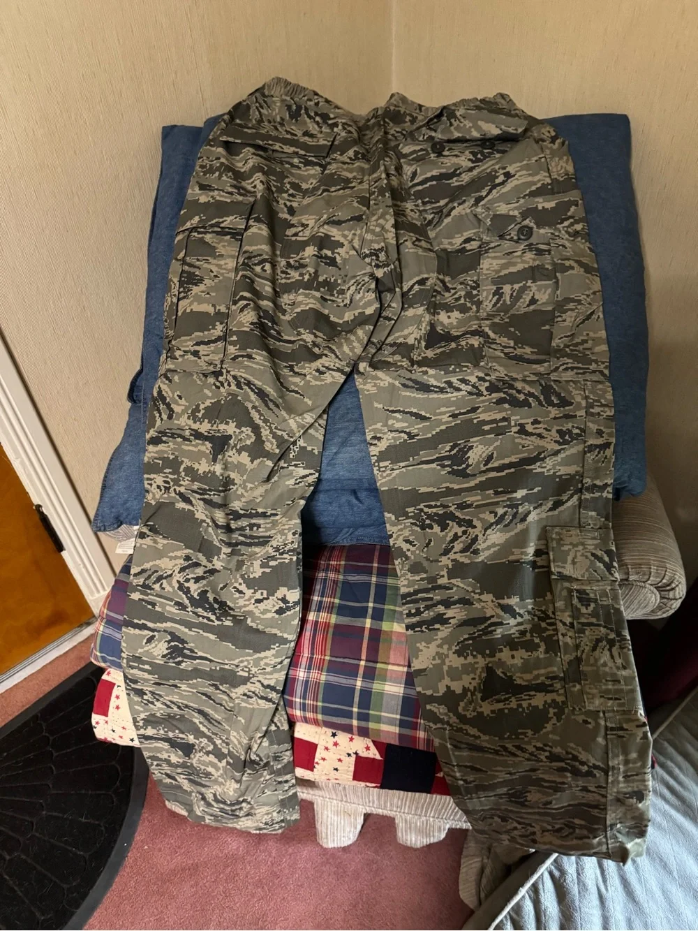 Men's Tactical Camo Pants - Olive/Gray